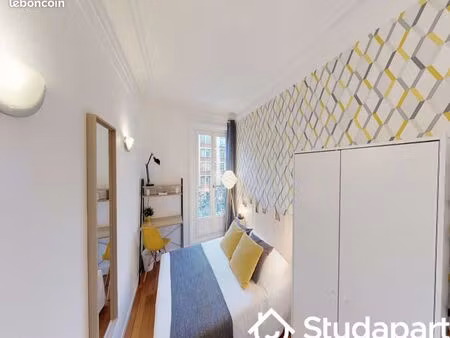 chambre 1 pièce 9 m²