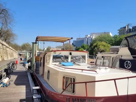 péniche 12m 2 cabines + terrasse 9m² · arsenal paris 12e - 159.800