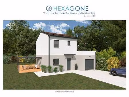 terrain avec maison neuve à vendre