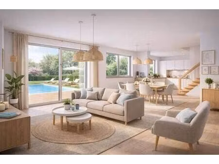 terrain avec maison neuve à vendre