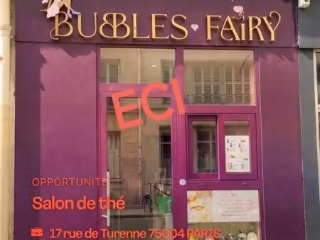 fonds de commerce salon de thé 30 m²