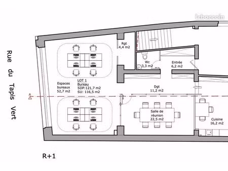 bureaux 117 m² marseille