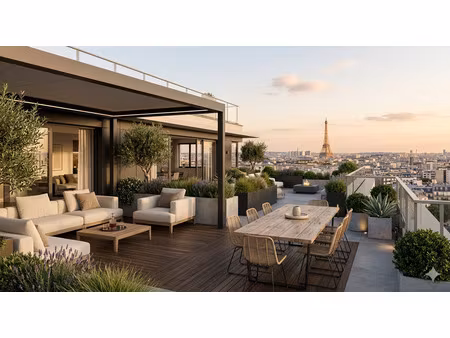 issy-les-moulineaux – duplex d’exception avec terrasse rooftop/ vue tour eiffel