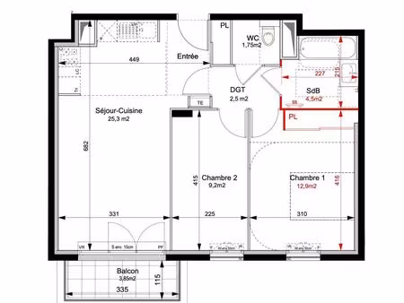 appartement à louer