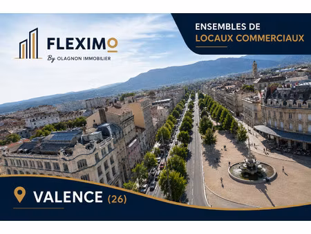 ensemble de locaux commerciaux loués de 950 m2 à valence cen