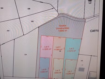lots de terrain constructible