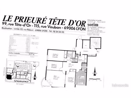 t4 dans le sixième arrondissement de lyon