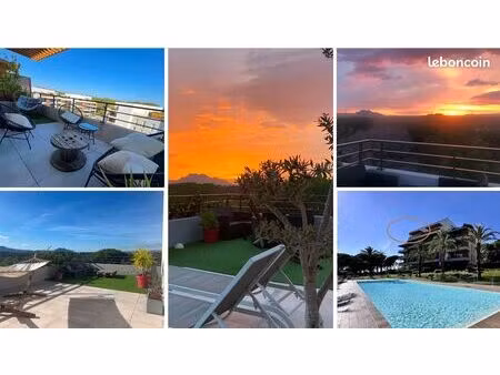 appartement toit terrasse vue rocher