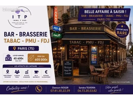 bar  restaurant 50 m² paris