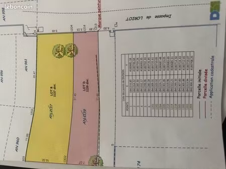 terrain 520 m2 dans une impasse