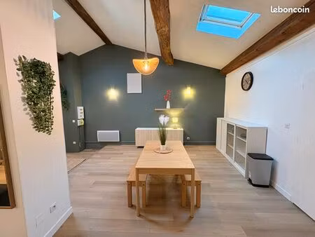 superbe t2 meublé 67 m² + terrasse couverte 15 m² – 10 min castelnaudary