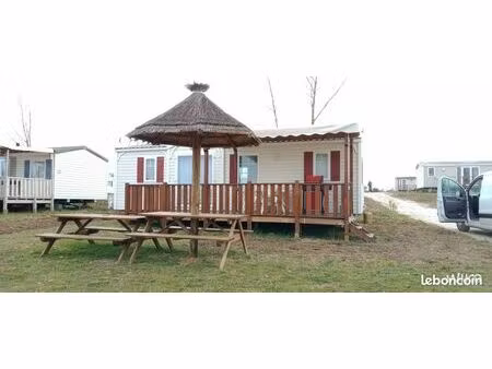 terrain et mobil home dans camping ouvert a l'année