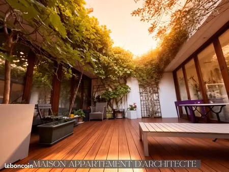 maison appartement d'architecte de 108m² dans au calme à rosny sous bois