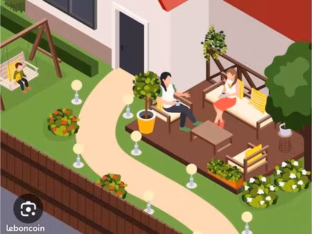 recherche maison/appartement avec jardin