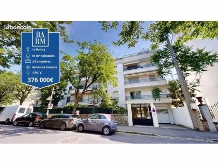 appartement 3 pièces 81 m²