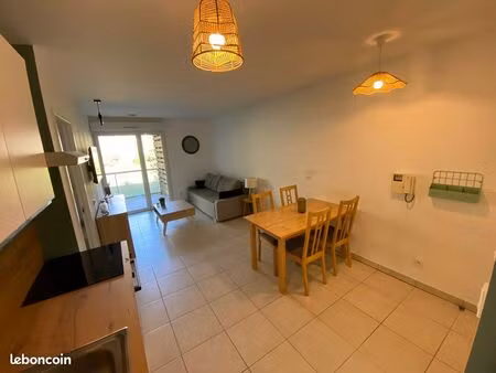 appartement t2 meublé 35 m² + terrasse 9m²+ piscine dans la résidence – plutôt pour étudia