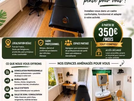 ? cabinet / espace professionnel pour infirmier(e) libéral(e)