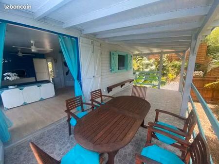 villa f3 tout confort à sainte anne jardin  terrasse  wifi inclus-dispo juillet 2026