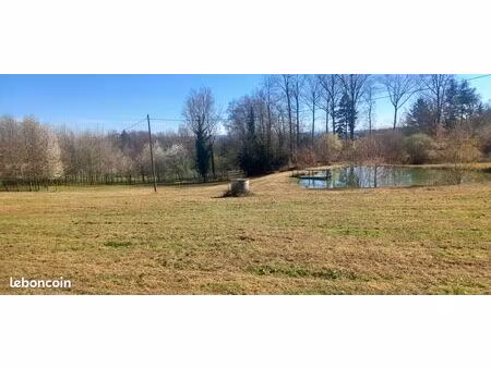 terrain avec petit etang