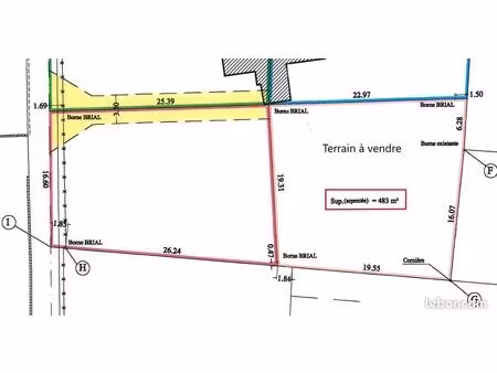 terrain 480 m² la plaine-des-palmistes