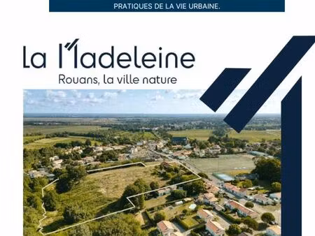 frais de notaire reduits terrains viabilisés et libres de constructeurs à rouans (44)
