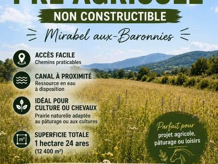 vends terrain agricole