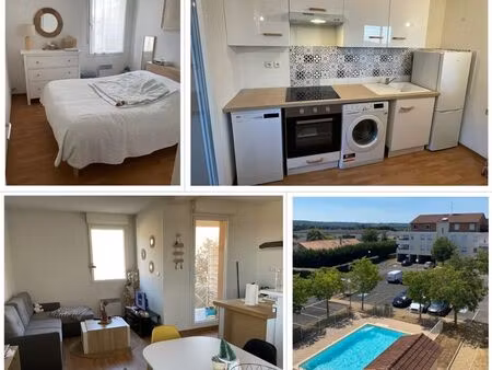 appartement t2 43 m² avec balcons et parkings
