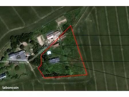 à vendre – terrain agricole avec corps de ferme en pierre de silex – frazé (28160)  cœur d