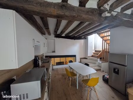 loft duplex sur cour - centre montargis