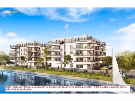 t2 49 m2 en rdch+ terrasse 12m2-résidence récente-nancy secteur canal-faubourg des 3 maiso