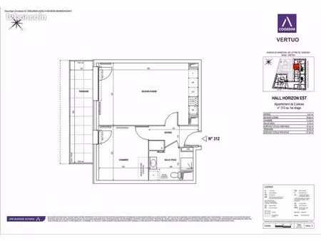 appartement 2 pièces 47 m²