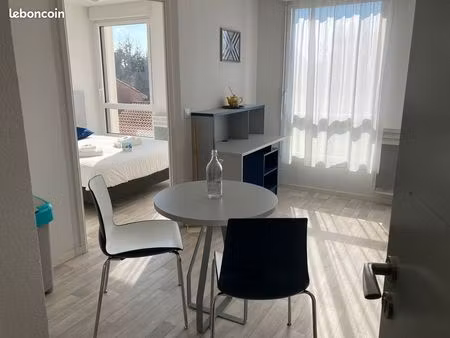 t2 rdc 27m2 meuble etudiant