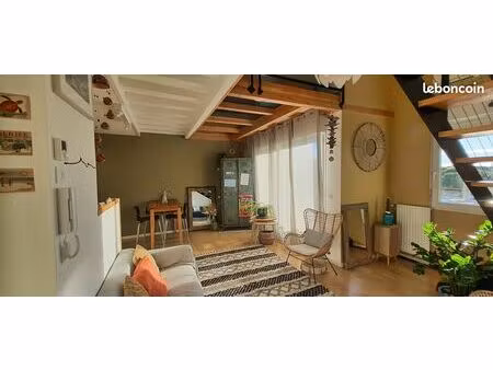 a louer t3 meublé en duplex – villeneuve-lès-maguelone (centre village  proche plage du pi
