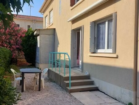 t2 avec jardin  100m de la plage