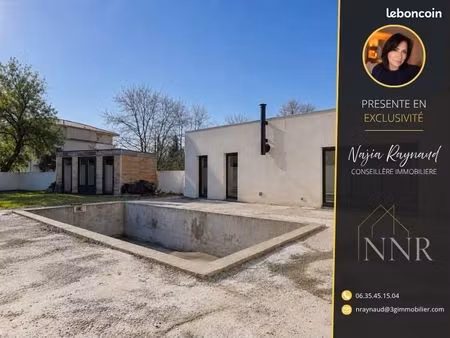 prades-le-lez villa 128 m² 4 chambres dépendance et piscine