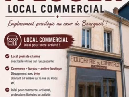 local commercial à louer bourgueil