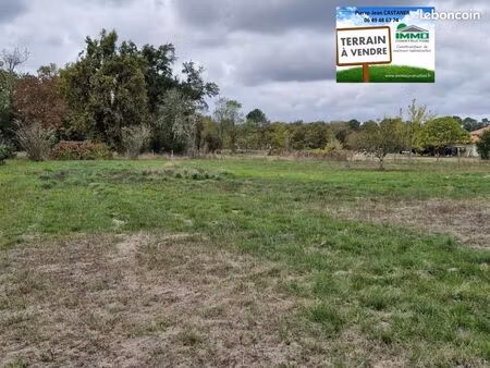terrain 800 m² saugnacq et muret