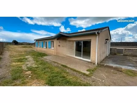 maison 110 m² - 4 chambres - terrain constructible et piscinable de 2 000 m²