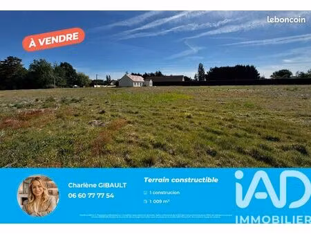 terrain 1009 m² chabris