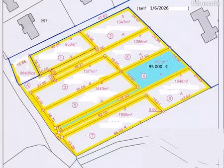 grand terrain constructible secteur amilly