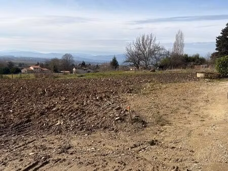 terrain constructible viabilisé de 805 m² – vue exceptionnelle sur la vallée du rhône et l