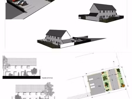 terrain avec projet de construction / idéal investisseur