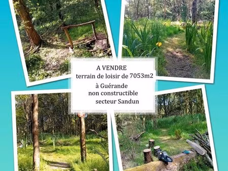 terrain non constructible à vendre