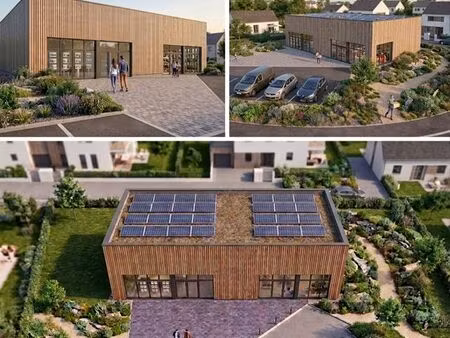local commercial neuf 75m2 ou 150m2 + parking - idéalement placé