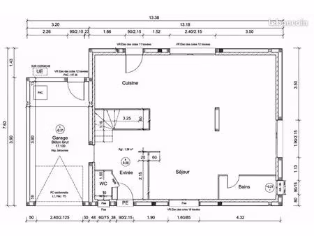 maison 6 pièces re2020 119 m2 + garage - proche gare