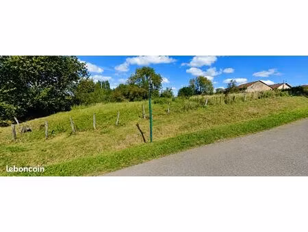 grand terrain de 1965 m² viabilisé et partiellement constructible