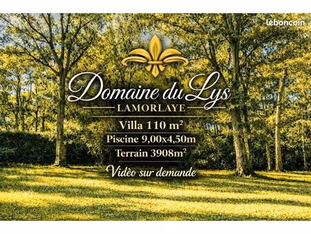 villa 110m2  piscine 9 00x4 50m  terrain 3908m2