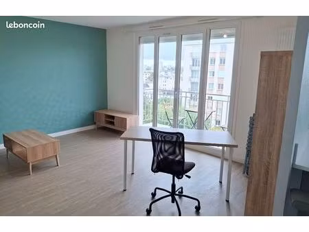 t2 meublé 46m² + balcon + parking – proche fac de médecine / bretonneau
