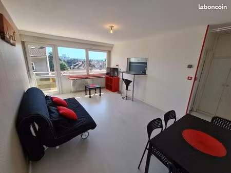 grand f1 meublé 35 m² avec balcon vue dégagée – metz sainte thérèse / jardin botanique / m