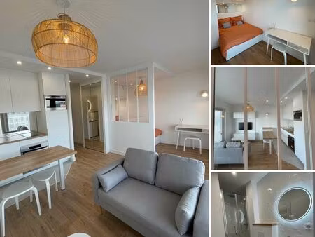 reims  bd de la paix  proche centre loue studio meublé  équipé  très lumineux + balcon. li